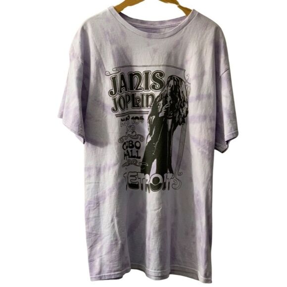 Junk Food Janis Joplin Tie Dye Short Sleeve Graphic Tee - Picture 1 of 5
